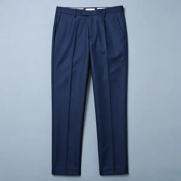 High-Waisted Cotton Trousers