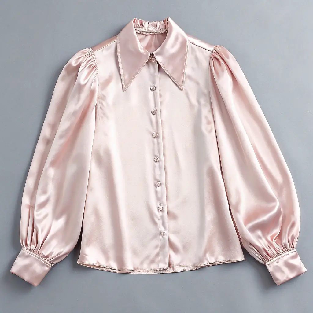 V-Neck Cotton Blouse